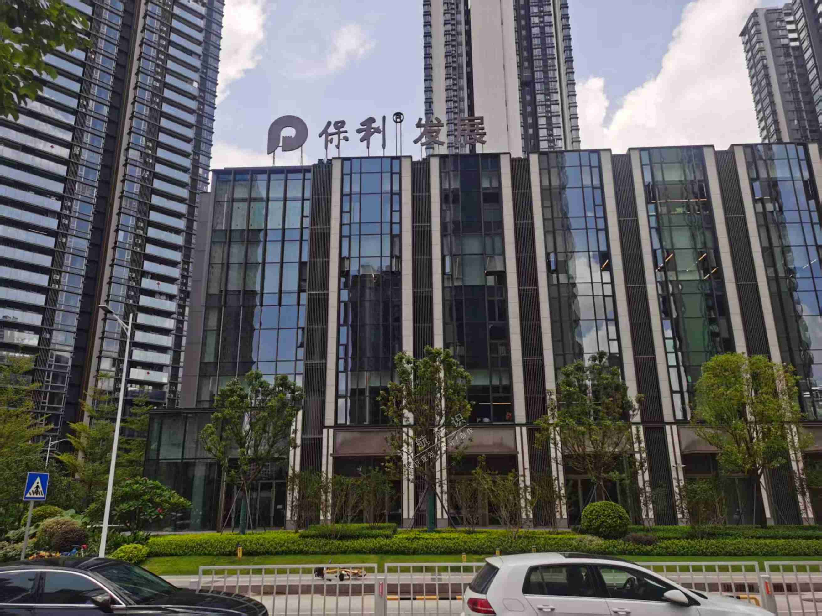 东莞市保利天际办公室楼体发光字标识